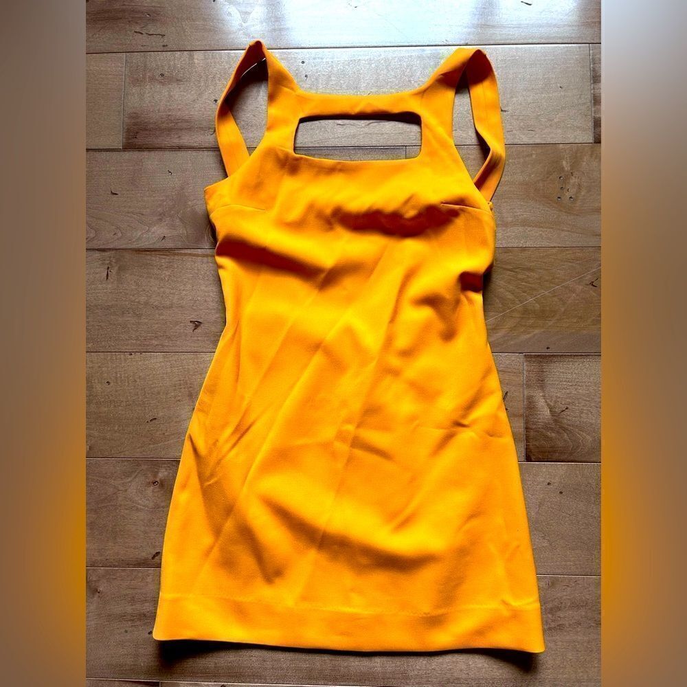 Ba&sh teophil taxi yellow dress